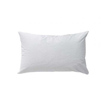 Husa perna impermeabila din frotir bumbac cu fermoar, 50x70 cm