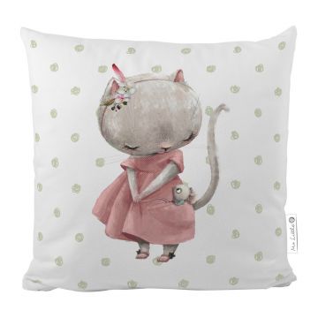 Pernă din bumbac pentru bebeluș Butter Kings Mouse, 45 x 45 cm
