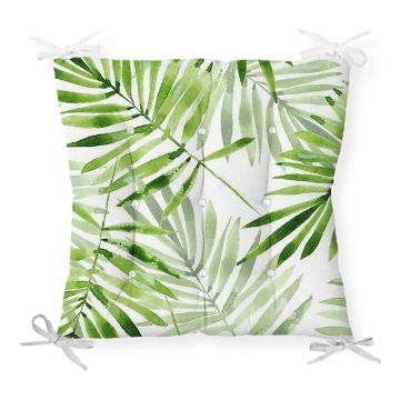 Pernă pentru scaun cu amestec de bumbac Minimalist Cushion Covers Chamedorea, 40 x 40 cm
