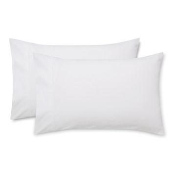 Set 2 fețe de pernă din bumbac satinat Bianca Luxury, 50 x 75 cm, alb