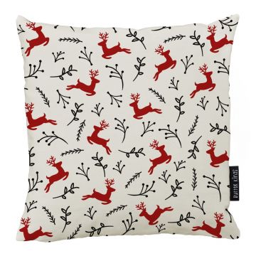 Pernă cu husă din bumbac Butter Kings Deer, 45 x 45 cm