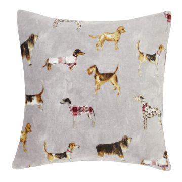 Pernă decorativă din micropluș/cocolino 55x55 cm Country Dogs – Catherine Lansfield