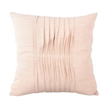 Pernă decorativă din bumbac PT LIVING Wave, 45 x 45 cm, roz