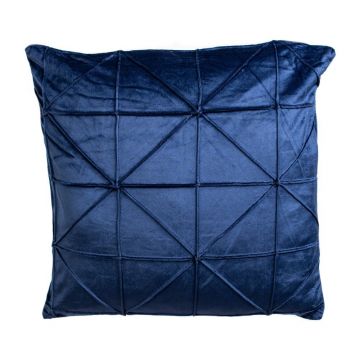 Pernă decorativă JAHU collections Amy, 45 x 45 cm, albastru închis