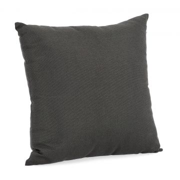 Perna decorativa Outdoor, Bizzotto, 50 x 50 cm, ofelina rezistenta la apa, gri carbune