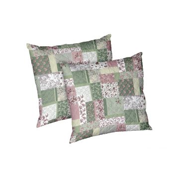Set 2 perne Garden, microfibra matlasata, 70x70 cm