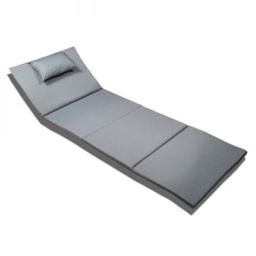 Perna sezlong, My Interior, 174 x 58 x 2 cm, textil, gri