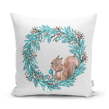 Față de pernă din material textil 43x43 cm cu model de Crăciun – Mila Home