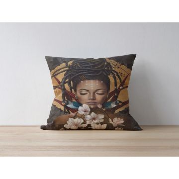 Husa de perna, a1013, 43x43 cm, 50% bumbac/50% poliester, Multicolor