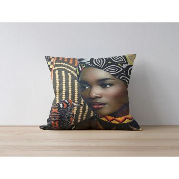 Husa de perna, a1147, 43x43 cm, 50% bumbac/50% poliester, Multicolor